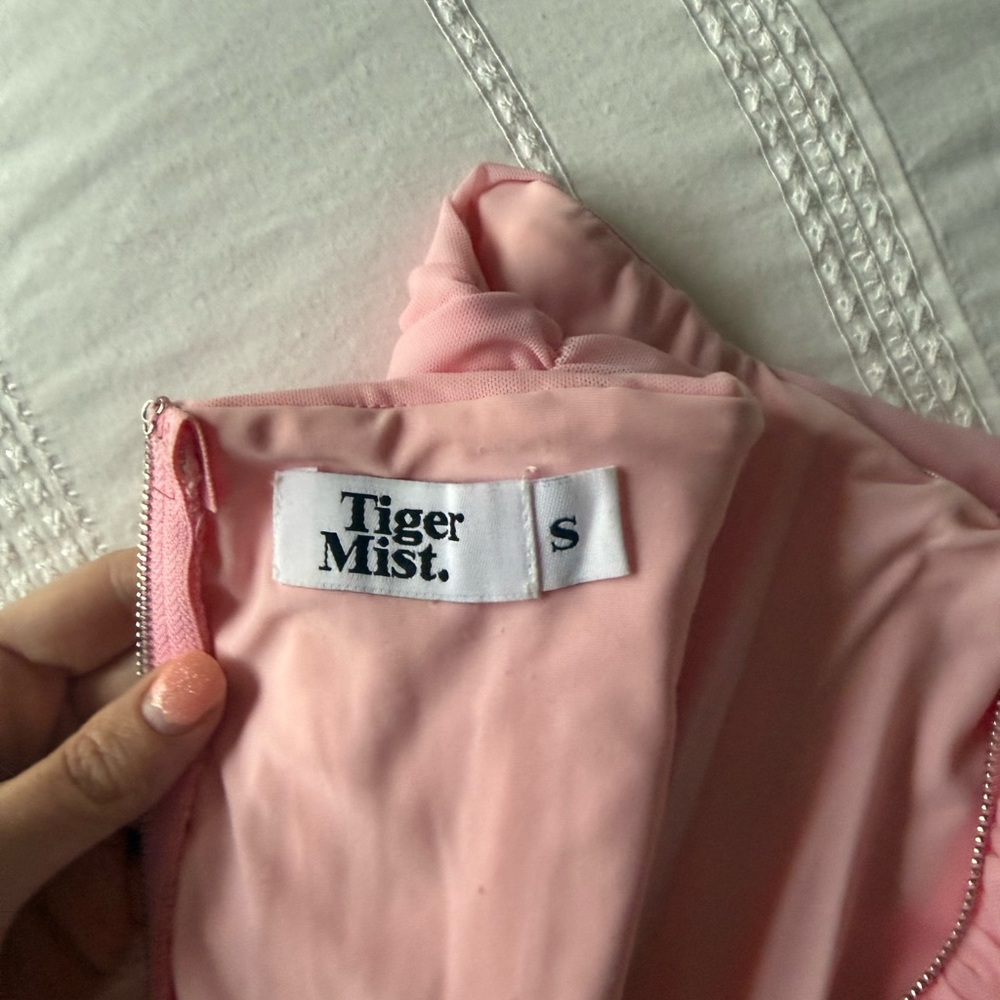 Pink Strapless Ruched corset  Top - Picture 3 of 3